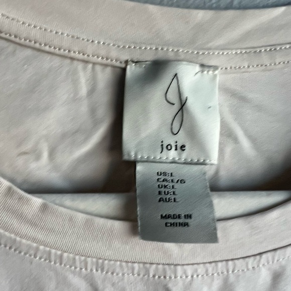 Joie Cropped Offwhite Top - Picture 3 of 5